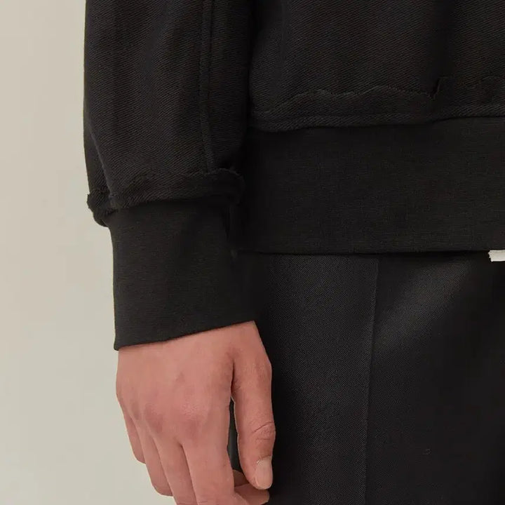 [BUNJANG] ADER Error Crumple Sweatshirt Black / [새상품] 아더에러 크럼플 스웨트셔츠 맨투맨 블랙