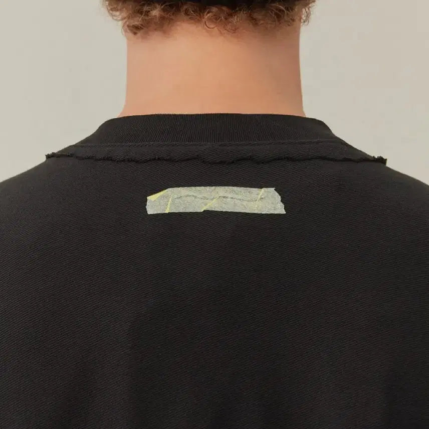 [BUNJANG] ADER Error Crumple Sweatshirt Black / [새상품] 아더에러 크럼플 스웨트셔츠 맨투맨 블랙