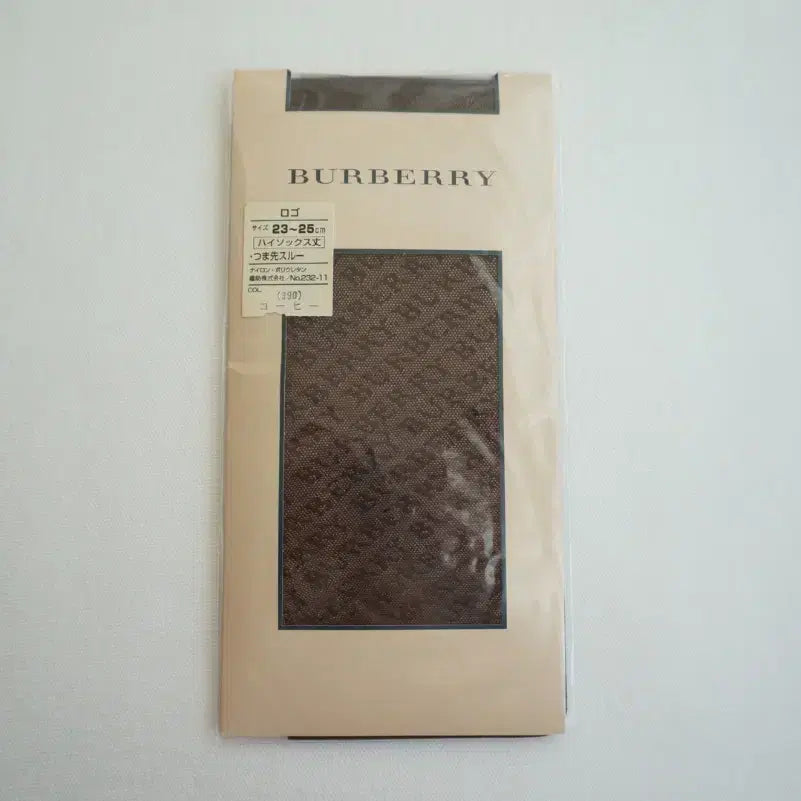 [BUNJANG] Burberry Logo Pattern High Socks Stockings / 버버리 로고패턴 하이삭스 스타킹