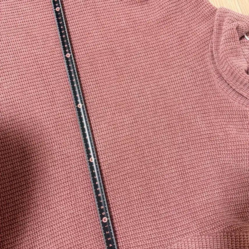 [BUNJANG] Bershka Pink Turtleneck Chenille Knit Sweater / Bershka 핑크색 터틀넥 부드러운 촉감의 셔닐 니트 667788 정도