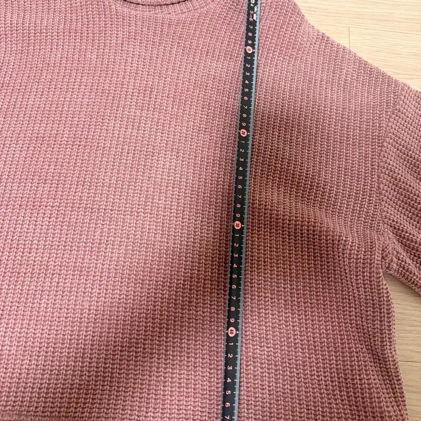 [BUNJANG] Bershka Pink Turtleneck Chenille Knit Sweater / Bershka 핑크색 터틀넥 부드러운 촉감의 셔닐 니트 667788 정도
