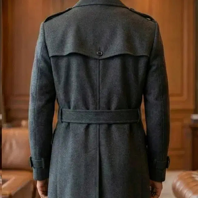 [BUNJANG] Ziek Fahrenheit Charcoal Wool &amp; Cashmere Coat / [남성코트] 지크 파렌하이트, 차콜, 100-175 Size