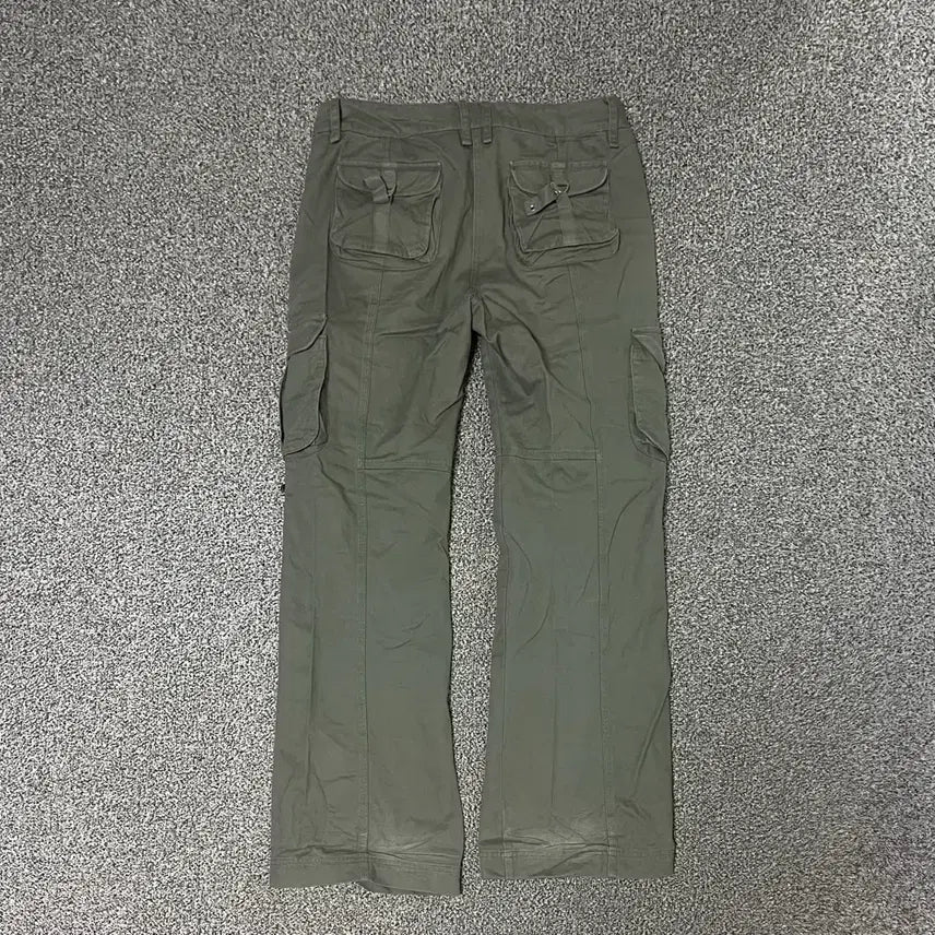[BUNJANG] Olive Khaki Cargo Pants / 올리브 카키 카고 바지