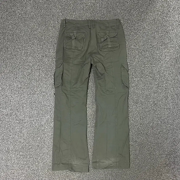 [BUNJANG] Olive Khaki Cargo Pants / 올리브 카키 카고 바지