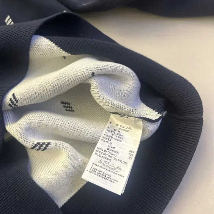 [BUNJANG] Adidas Navy Pattern Sweater / 아디다스 네이비 패턴 스웨터