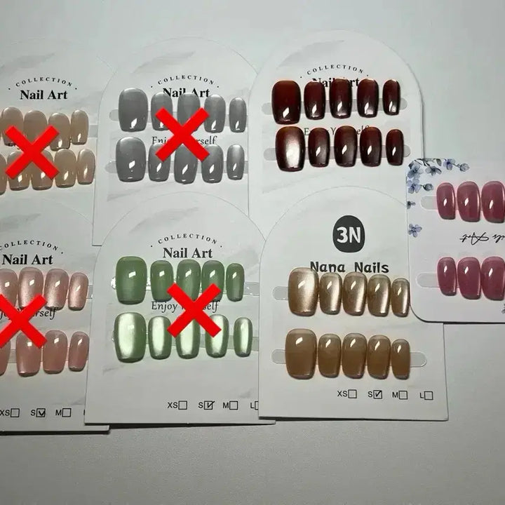 [BUNJANG] Nail Tips - Size S - Various Designs / 테무네일팁(s) 판매합니당!