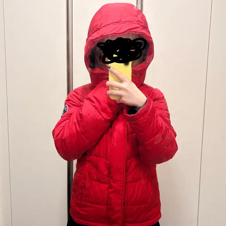[BUNJANG] Abercrombie &amp; Fitch Cam Shell Padded Jacket Red / 아베크롬비 캠쉘 패딩 레드