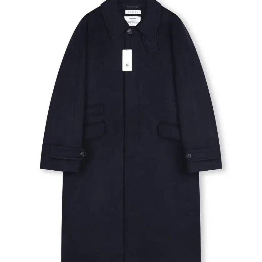 [BUNJANG] S) Balmacan Coat Navy / L) 비슬로우 발마칸 코트 블랙