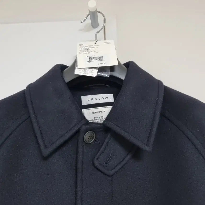 [BUNJANG] S) Balmacan Coat Navy / L) 비슬로우 발마칸 코트 블랙