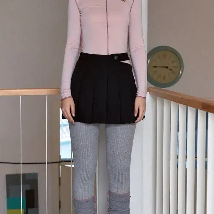 [BUNJANG] Sienne Pleated Skirt Black New / 시눈 플리츠스커트 블랙 새상품