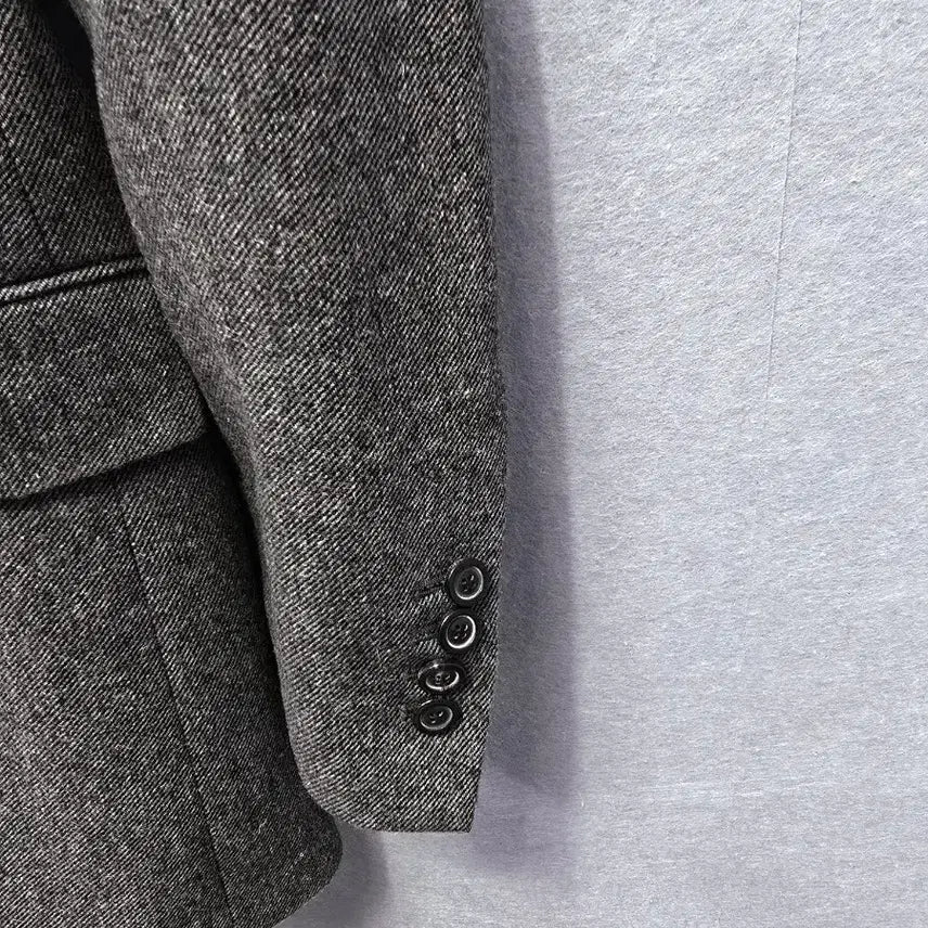 [BUNJANG] Hans Style Herringbone Wool Single Jacket / 한스스타일  헤링본 백슬릿 울 싱글 재킷