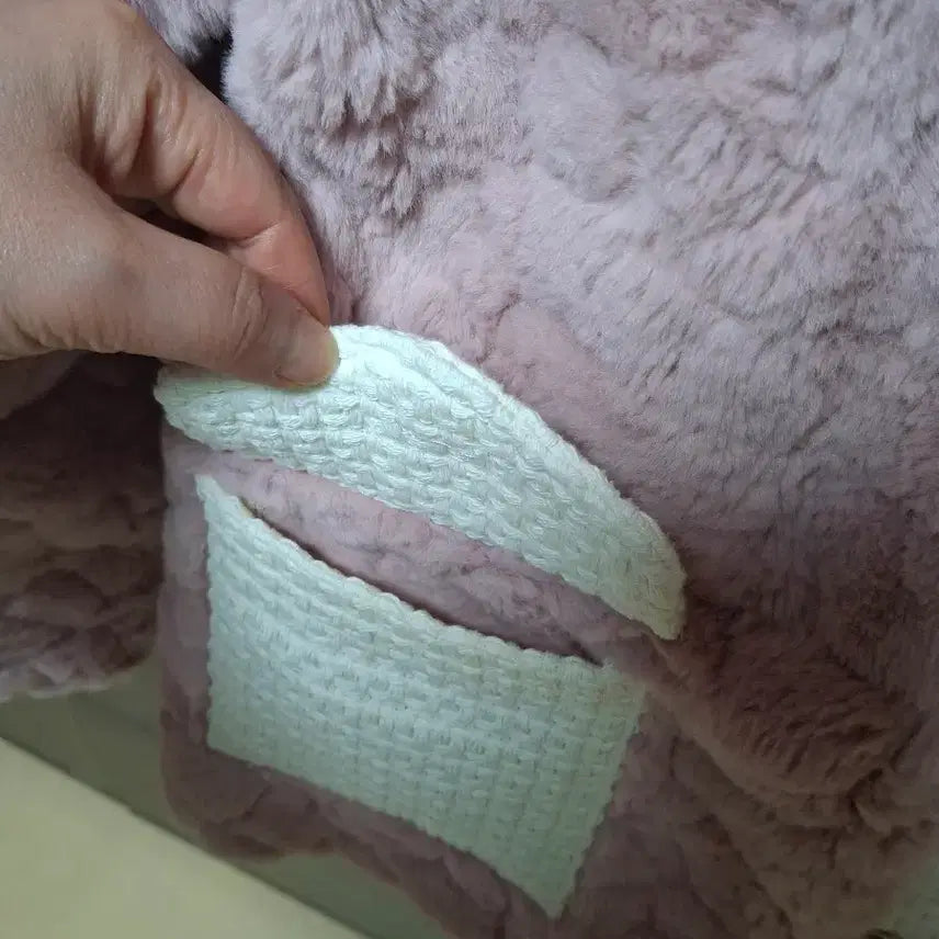 [BUNJANG] Pink Fur Tweed Jacket / 핑크 퍼 트위드 자컷 (FREE)