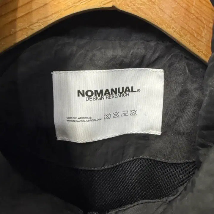 [BUNJANG] No.Manual 25SS Black Oversized Windbreaker Jacket / 정품) 노매뉴얼 25ss 블랙 오버핏 바람막이 자켓 100