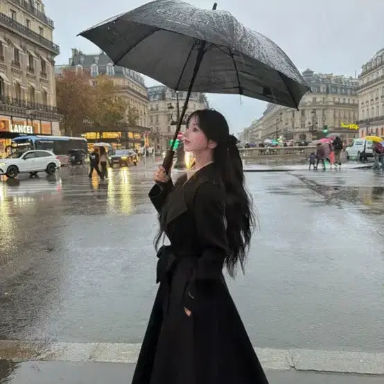 [BUNJANG] Mayyun 25 Handmade Flare Coat - Black / (새상품)최저가 메이윤 25년 제작 코트 블랙