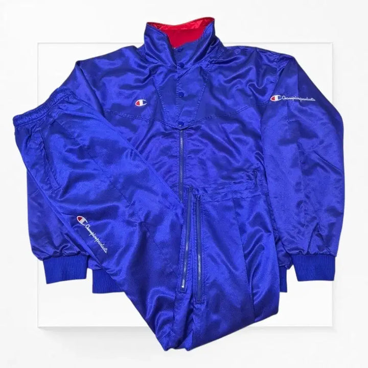 [BUNJANG] Champion 90s Nylon Silky Set-up / [우주매물@] 챔피온 90s 나일론 실키 셋업