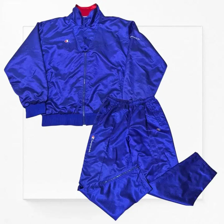 [BUNJANG] Champion 90s Nylon Silky Set-up / [우주매물@] 챔피온 90s 나일론 실키 셋업
