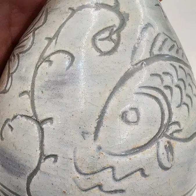 [BUNJANG] Celadon Fish Pattern Porcelain / 어문 분청사기