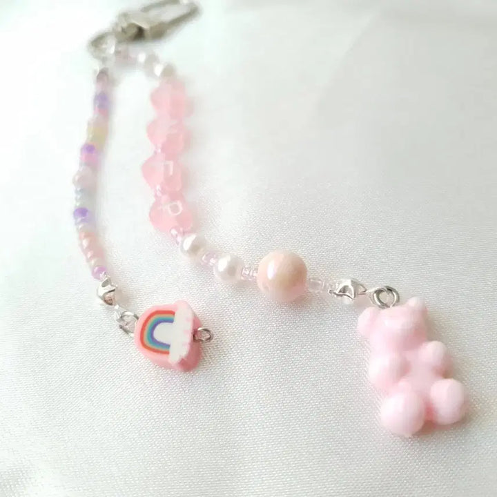 [BUNJANG] Jelly Bear Rainbow Charm INFP Initial Keyring / 젤리곰 레인보우 참 MBTI 이니셜 키링 INFP 키링