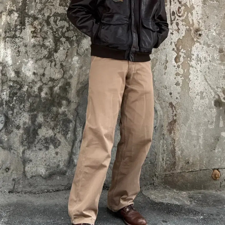 [BUNJANG] Vintage Real Leather A-2 Jacket / 빈티지 리얼레더 A-2 자켓