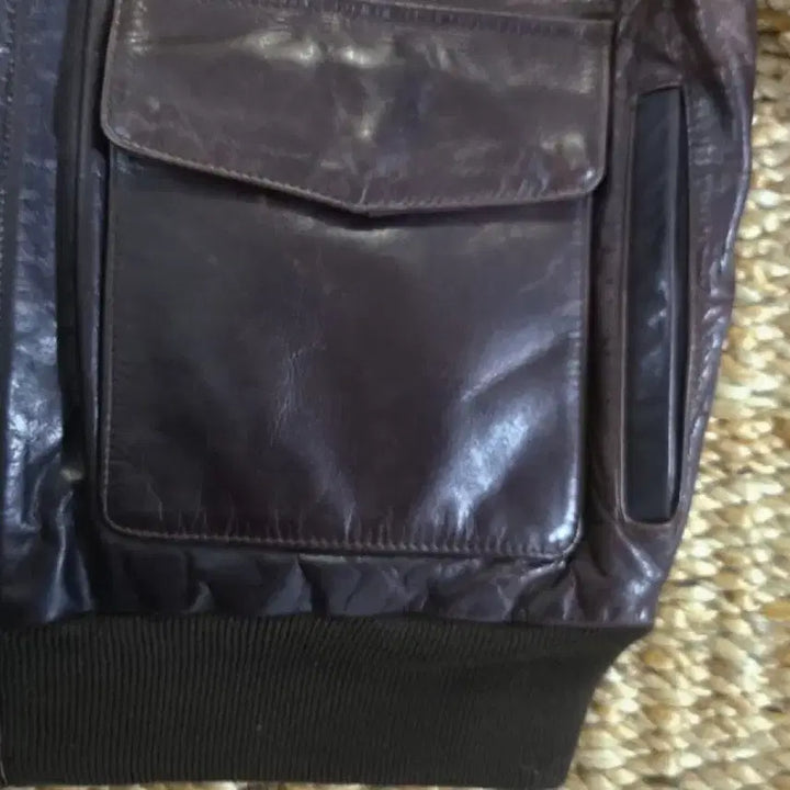 [BUNJANG] Vintage Real Leather A-2 Jacket / 빈티지 리얼레더 A-2 자켓