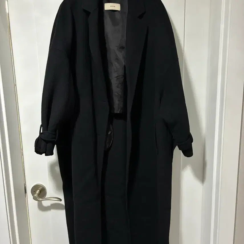 [BUNJANG] SYSTEM Black Coat / SYSTEM 블랙 코트