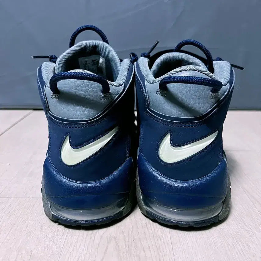 [BUNJANG] Nike Air Uptempo Navy Grey Sneakers / (정품 나코탭 중고) 귀한 모델 업템포 네이비 그레이 (280사이즈)