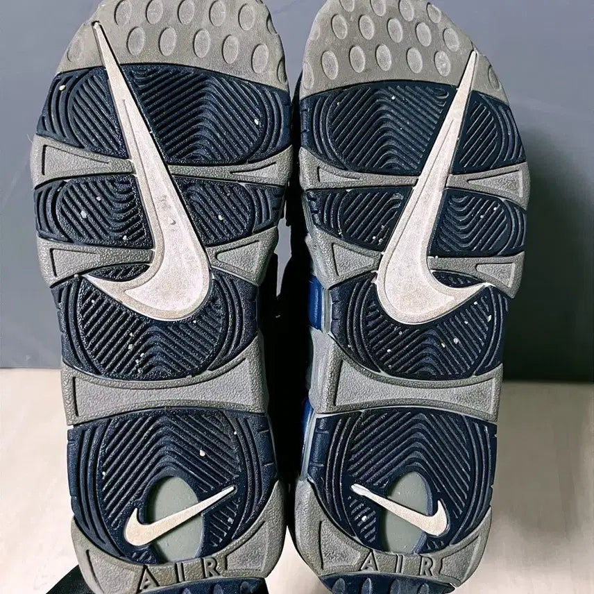 [BUNJANG] Nike Air Uptempo Navy Grey Sneakers / (정품 나코탭 중고) 귀한 모델 업템포 네이비 그레이 (280사이즈)
