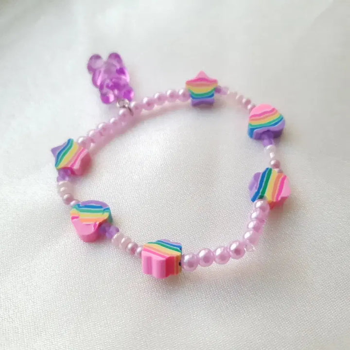 [BUNJANG] Handmade Purple Teddy Bear Keyring / 핸드메이드 퍼플 곰돌이 키링
