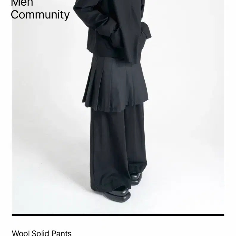 [BUNJANG] eunoia Wool Solid Pants / (새상품)eunoia wool solid pants 유노이아 울 팬츠