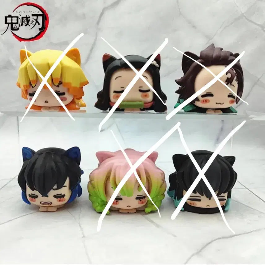[BUNJANG] Inosuke Demon Slayer Cat Ear Mini Figure / !!이노스케!!귀칼 고양이귀 미니피규어 수면 인형 반다이가챠