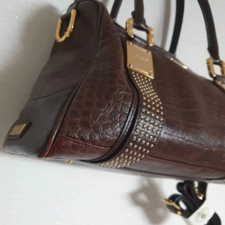 [BUNJANG] Metro City Crocodile Pattern Tote Bag Dark Brown / 메트로시티 악어 패턴 토트백 다크 브라운