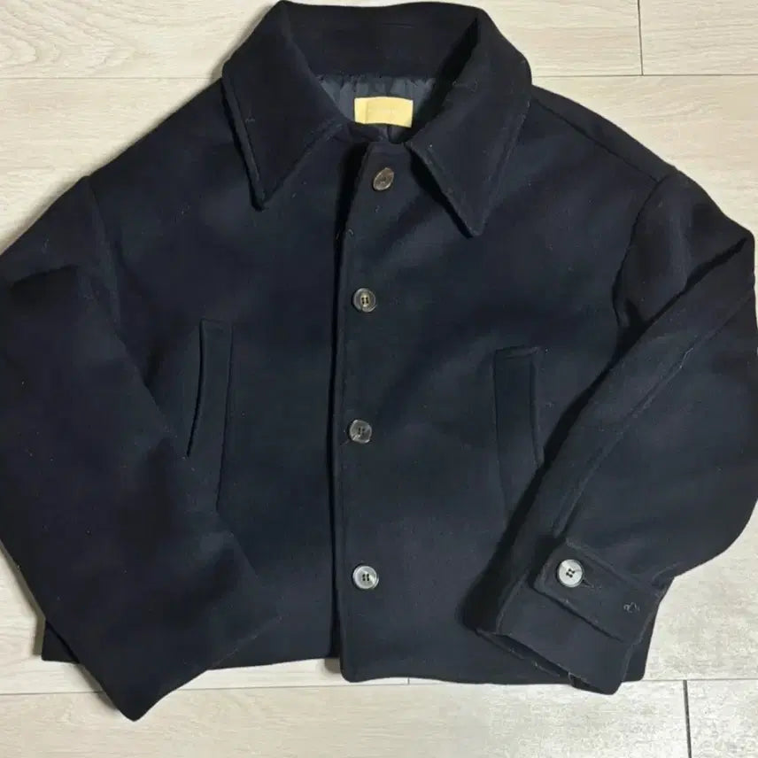 [BUNJANG] Siyazu Navy Short Coat / Siyazu 네이비 숏코트