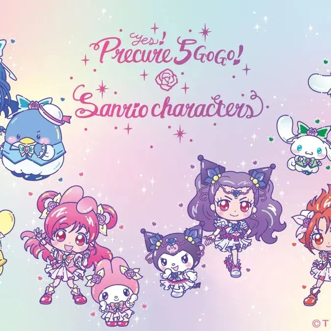 [BUNJANG] Sanrio Yes PreCure 5 GoGo Collaboration Mirror & Comb Set / 산리오 yes 프리큐어 5 gogo 콜라보 손거울 빗 세트