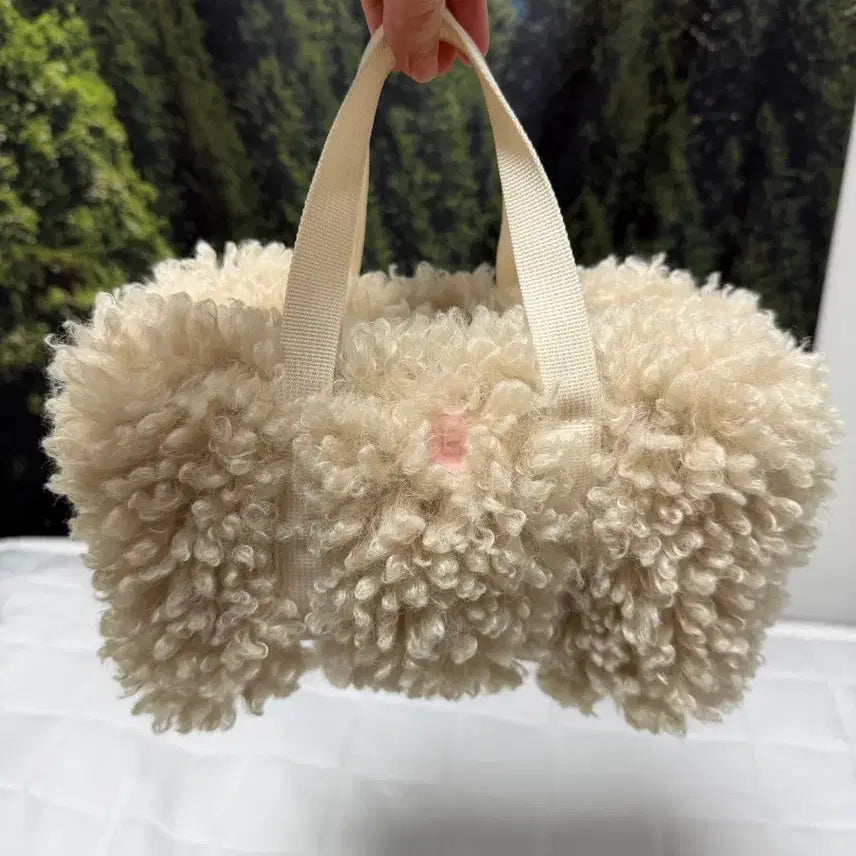 [BUNJANG] Minitmute Shearing Tote Cream / 미닛뮤트 시어링 토트 크림 minitmute shearing tote