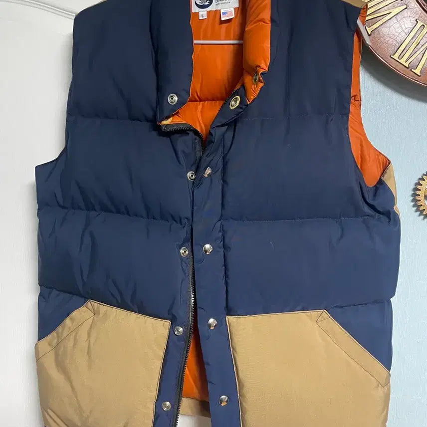 [BUNJANG] Crescent Down Works Padded Vest Navy L / 크레센트다운웍스 패딩 베스트 네이비 L사이즈