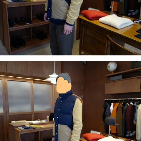 [BUNJANG] Crescent Down Works Padded Vest Navy L / 크레센트다운웍스 패딩 베스트 네이비 L사이즈