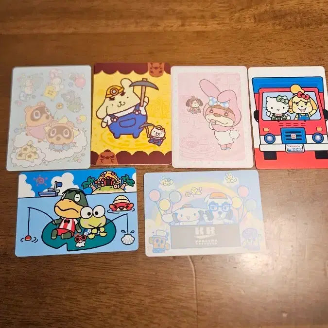[BUNJANG] Animal Crossing Sanrio Collaboration Sticker Set / 동물의숲 산리오 콜라보 스티커 6종 풀세트