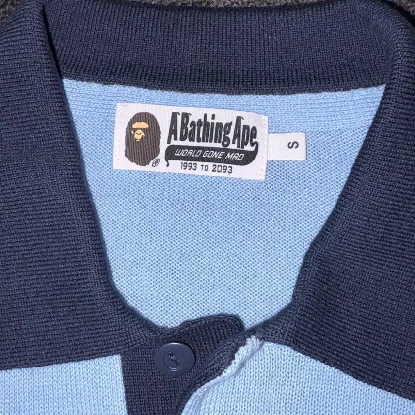 [BUNJANG] BAPE Jacquard Multi Logo Striped Relaxed Fit T-shirt / (택,포장포함) 베이프 자카드 멀티로고 스트라이프 릴렉스트 핏 티셔츠