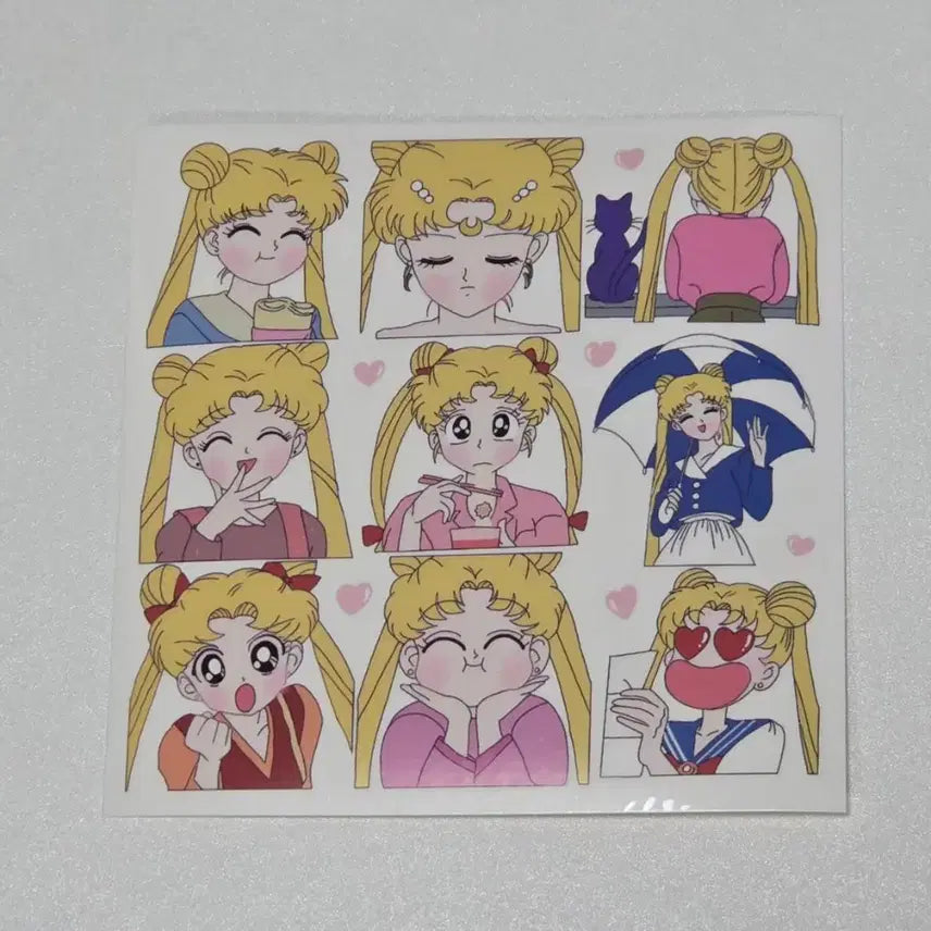 [BUNJANG] Sailor Moon Transparent Sticker Set / [10장] 세일러문 인스