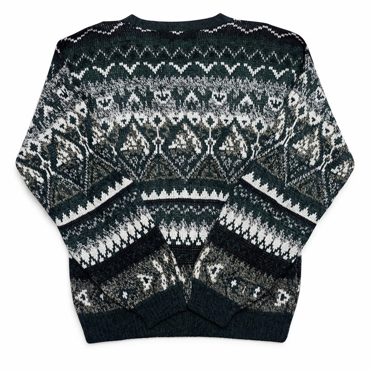 [BUNJANG] Michael Gerald Fair Isle Nordic Vintage Knit Sweater / USA 90s 미국 빈티지 페어아일 노르딕 올드스쿨 니트 스웨터 M