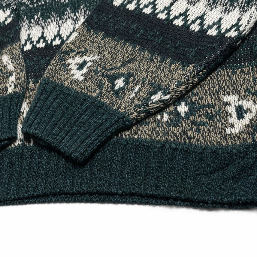 [BUNJANG] Michael Gerald Fair Isle Nordic Vintage Knit Sweater / USA 90s 미국 빈티지 페어아일 노르딕 올드스쿨 니트 스웨터 M