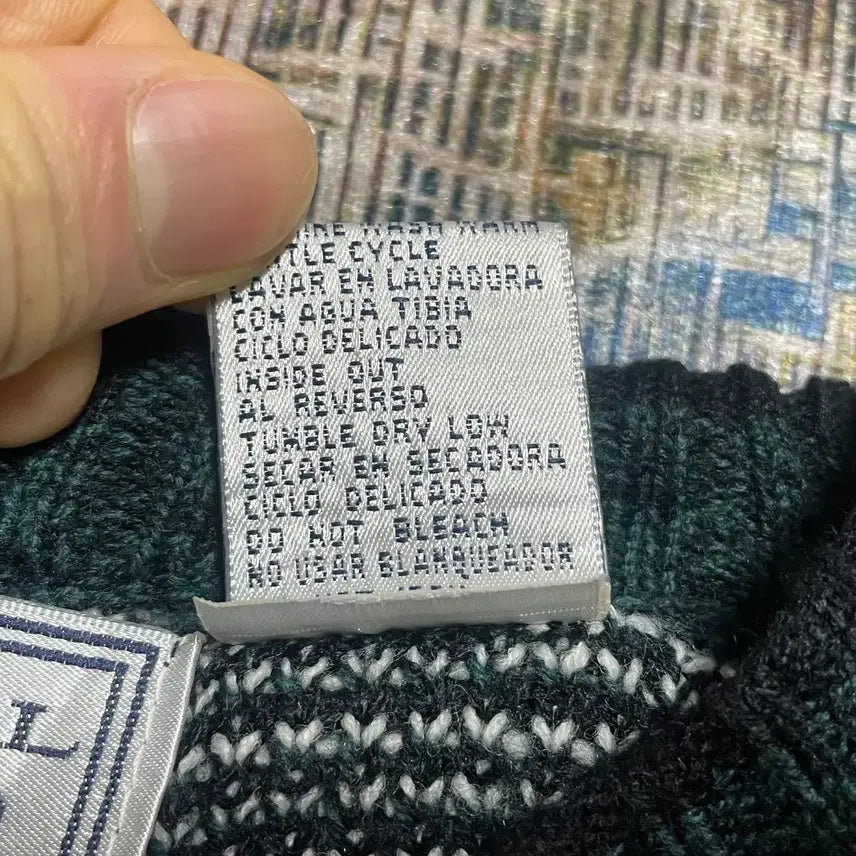 [BUNJANG] Michael Gerald Fair Isle Nordic Vintage Knit Sweater / USA 90s 미국 빈티지 페어아일 노르딕 올드스쿨 니트 스웨터 M