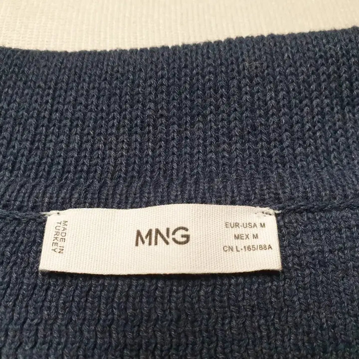 [BUNJANG] MNG Navy Knit Pocket Jacket (Women&