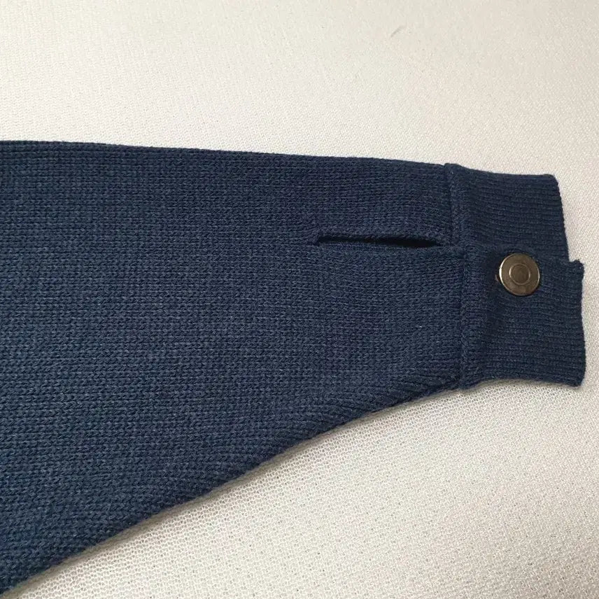 [BUNJANG] MNG Navy Knit Pocket Jacket (Women&