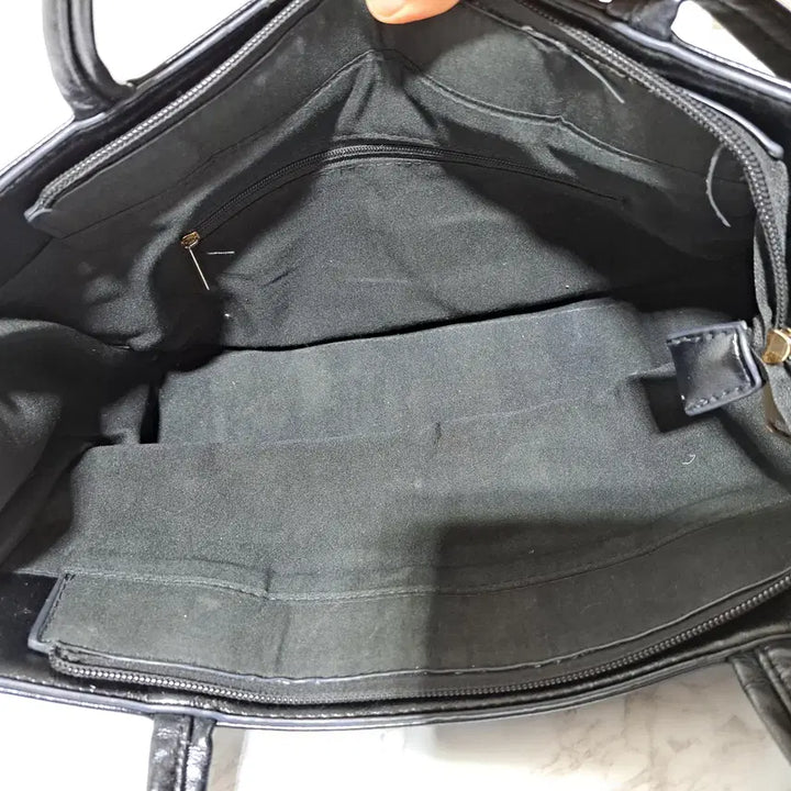 [BUNJANG] Generic Square Glossy Shopper Bag / 여성 사각 광택 쇼퍼백 (잡790)