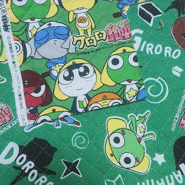 [BUNJANG] Keroro Sergeant Fabric Remnant Bundle / 개구리 중사 케로로 원단 짜투리원단 일괄