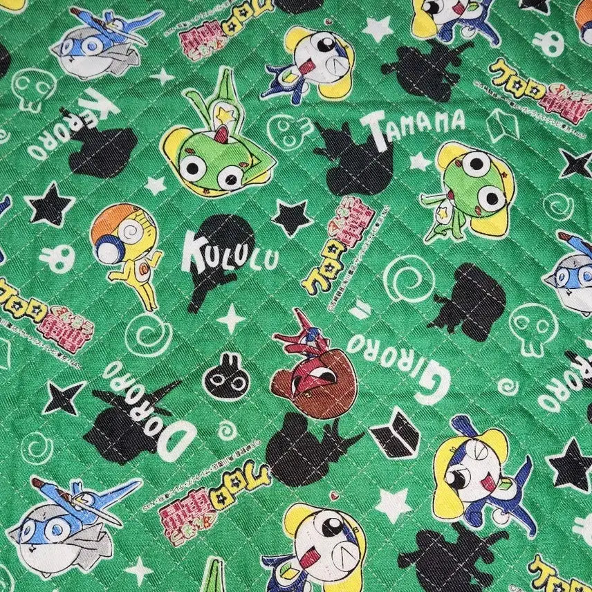[BUNJANG] Keroro Sergeant Fabric Remnant Bundle / 개구리 중사 케로로 원단 짜투리원단 일괄