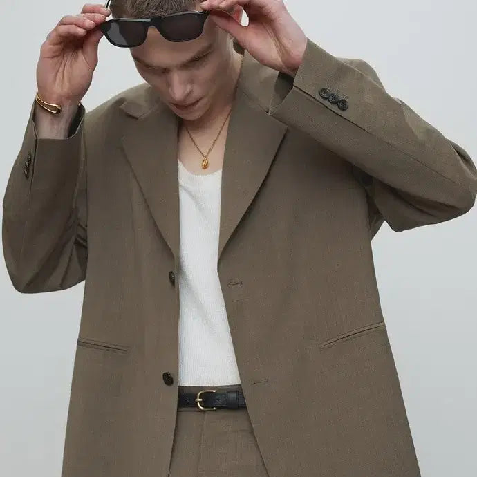 [BUNJANG] Toniqweq Light Wool Tailored Blazer / 토니웩 라이트울 테일러드 자켓 블레이저