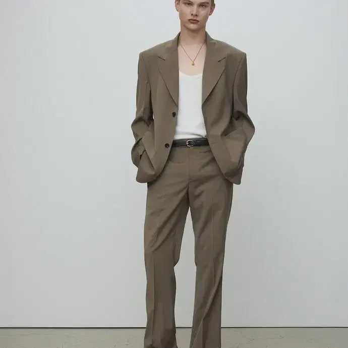 [BUNJANG] Toniqweq Light Wool Tailored Blazer / 토니웩 라이트울 테일러드 자켓 블레이저