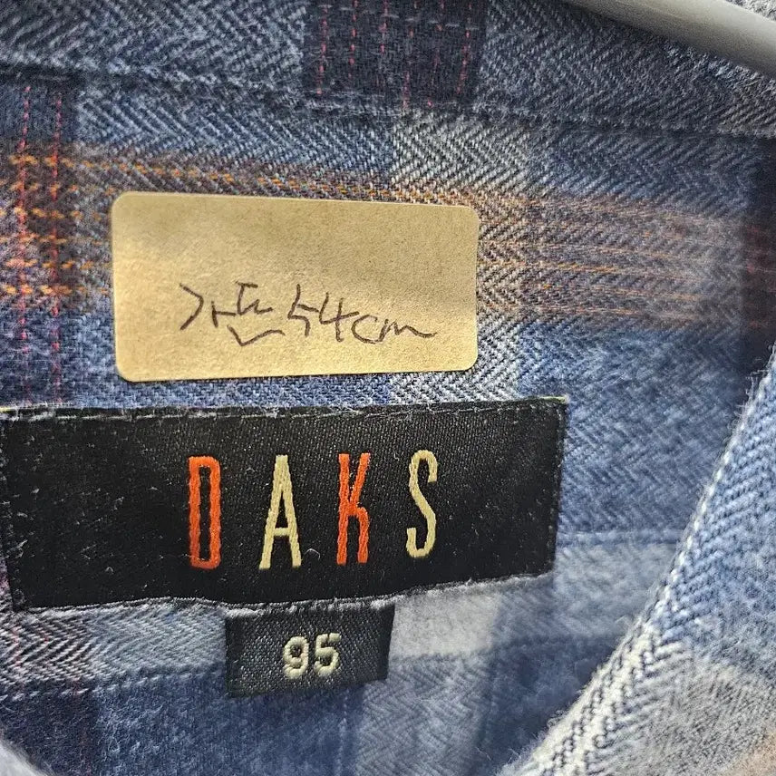 [BUNJANG] Daks Blue Check Shirt / 닥스 블루 체크 남방 95
